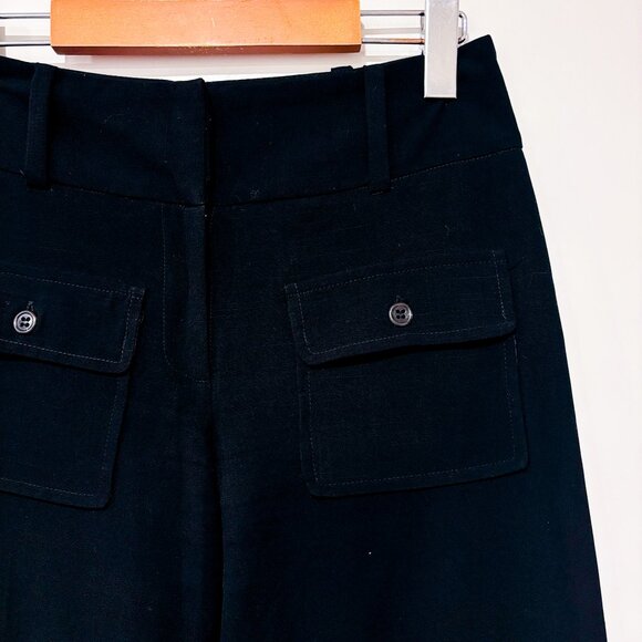 CUE Black Wide Leg Pants with Front Pockets | Small * - Picture 7 of 10